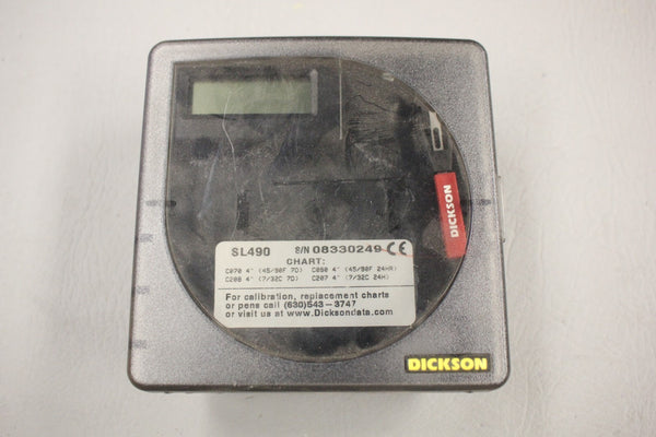 DICKSON CALIBRATION TEMPERATURE CHART RECORDER SL490