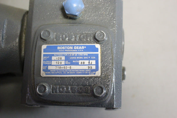 NEW BOSTON GEAR WORM GEAR SPEED REDUCER  710-40-6
