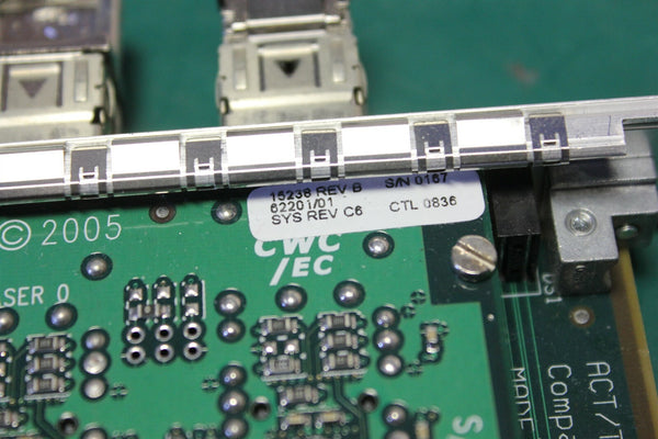 ACT cPCI CARRIER W/ CURTISS WRIGHT SCRAMNET GT200 CARD H-AS-GPM128SC-20