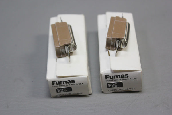 2 NEW FURNAS THERMAL UNIT OVERLOAD HEATER HEAT COIL E26