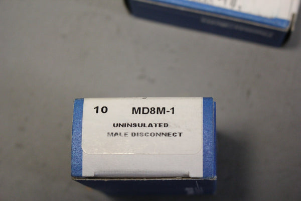 NEW THOMAS & BETTS MD8M-1 UNINSULATED MALE DISCONNECT LOT OF 17