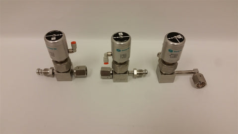 3 NUPRO HIGH PURITY BELLOWS SEALED VALVE WITH SYNCRO VAC ACTUATOR 52072 520254