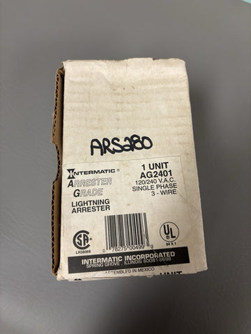 New Intermatic AG2401 Lightning Electrical Surge Arrester Grade Single Phase