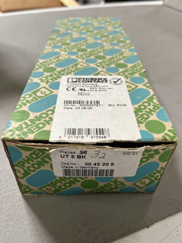 32 Phoenix Contact Terminal Clamps Conductor UT 6 BK