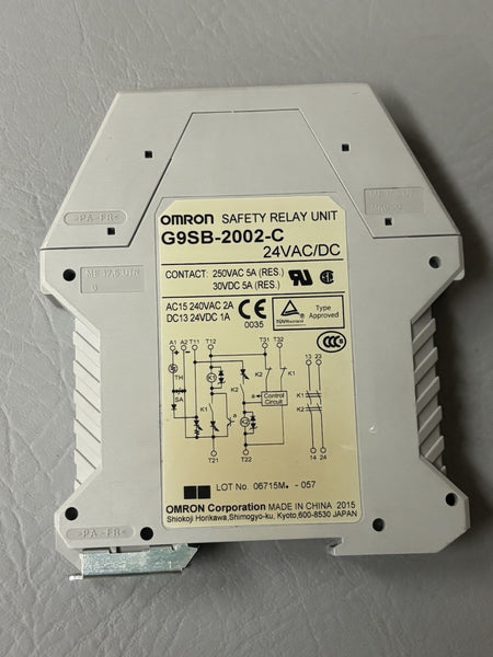 Omron G9SB-2002-C Safety Relay Unit 24 Vac/Vdc