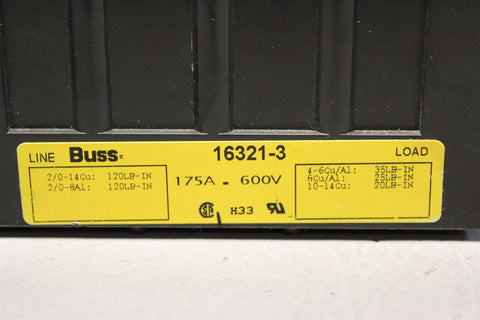 BUSS DISTRIBUTION BOX 16321-3 BLOCK
