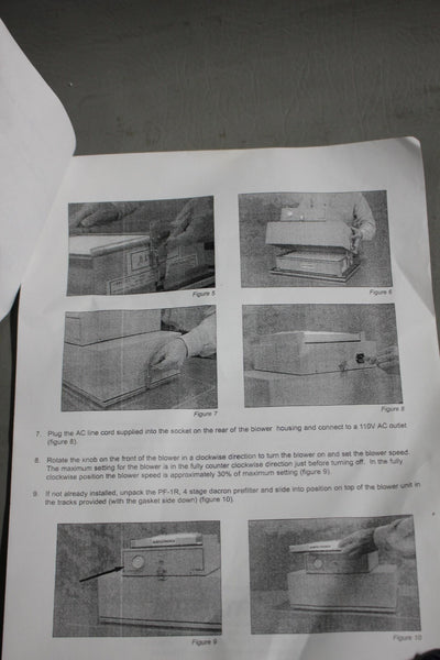New AIRFILTRONIX POSITIVE PRESSURE CLEAN ROOM BLOWER SYSTEM  RF1000