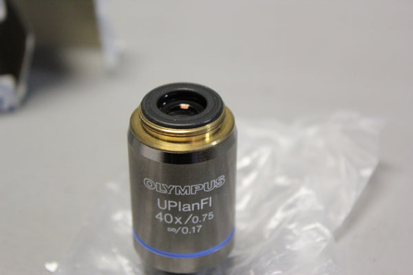 NEW OLYMPUS MICROSCOPE OBJECTIVE UPLFLN4XPH UPLANFL 40X/0.75