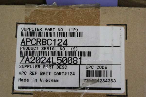 NEW APC REPLACEMENT BATTERY APCRBC124 9Ah 12V