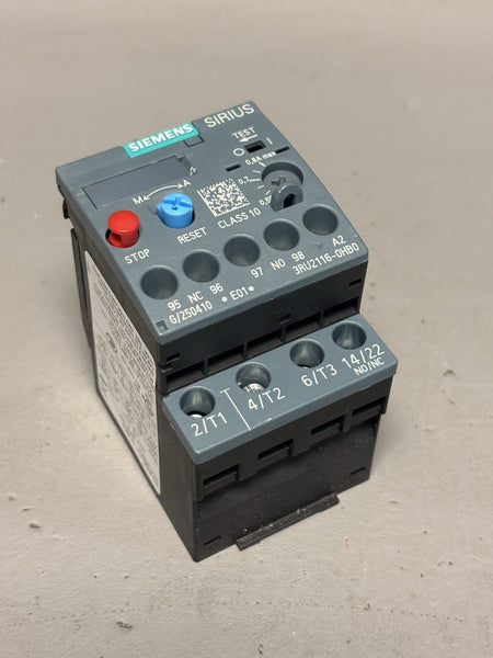 SIEMENS 3RU2116-0HB0 Thermal Overload Relay Unused