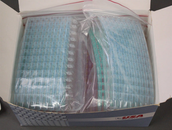 NEW BOX OF 120 USA SCIENTIFIC STRIPS OF TUBES 0.2mL PCR-8 TUBE STRIPS 1402-4708