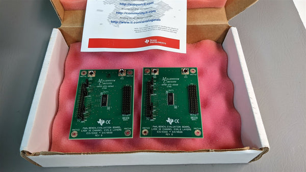 2x Ti PWA Bench Evaluation Boards 6417016B LVDX 16 Channel