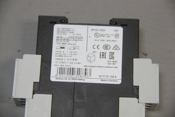 SIEMENS TIMING RELAY 3RP1525-1BQ3