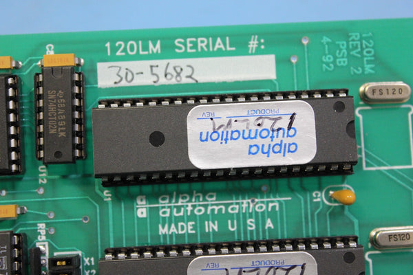 Alpha Automation 120LM ISA Control Board