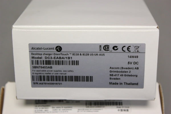 NEW ALCATEL-LUCENT OMNITOUCH 8128 WLAN HANDSET W/CHARGER 
