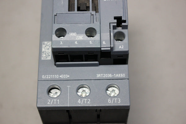 UNUSED SIEMENS SIRIUS CONTACTOR 3RT2036-1AK60
