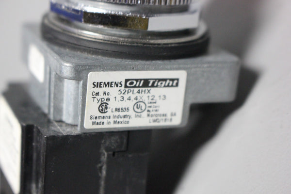 SIEMENS PILOT BUTTON RED LED INDICATOR 52PL4HX W/52AATH2B