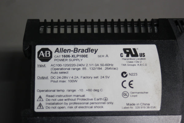 NEW ALLEN BRADLEY POWER SUPPLY 1606-XLP100E