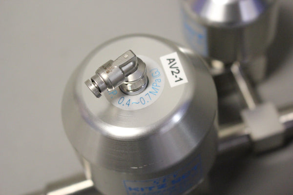 NEW SCV KITZ SCT DUAL 316 STAINLESS DIAPHRAGM VALVES PFA-SEAT 10K-1/4" 1/2"