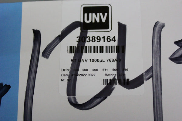 NEW BOX OF 768 RAININ BIOCLEAN PIPETTE TIPS IN HINGED RACKS 1000uL 30389164