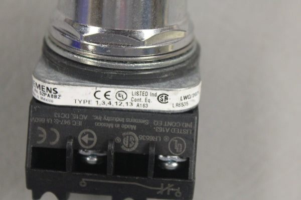 SIEMENS RED PUSHBUTTON MODULE 52PL4D2 52AAF
