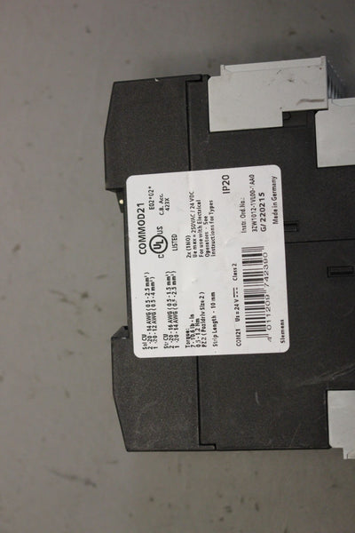 UNUSED SIEMENS COM21 MODULE WITH MODBUS 3VL9000-8AV00