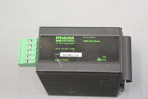 MURR 8 PORT UNMANAGED SWITCH  TREE 8TX METAL