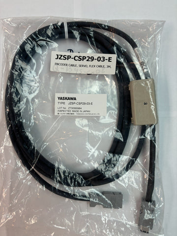 NEW IN PACKAGE YASKAWA SERVO ENCODER CABLE JZSP-CSP29-03-E