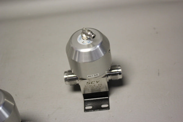 UNUSED SCV KITZ SCT DIAPHRAGM VALVE W/PFA-SEAT 316LE KD STAINLESS STEEL 10K-1/2"