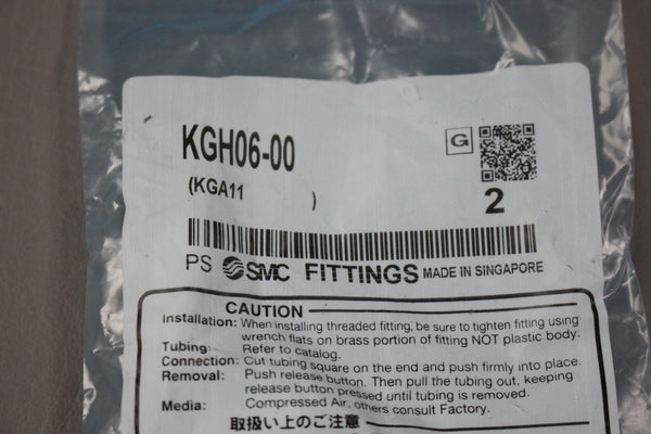 NEW SET OF 2 SMC KGH06-00 FITTINGS