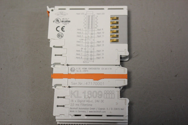BECKHOFF I/O MODULE KL1809