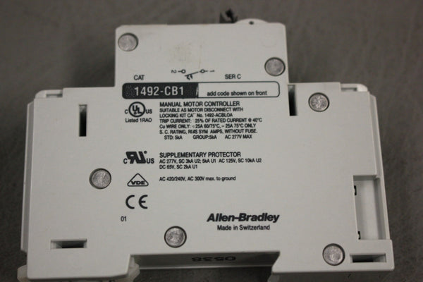 ALLEN-BRADLEY 1492-CB1 H 020 CIRCUIT BREAKER