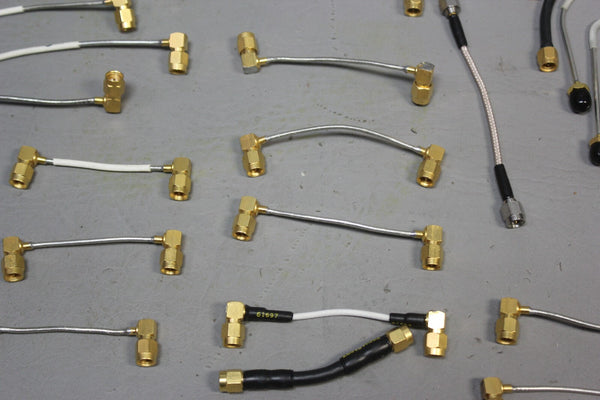 LOT OF 62 MISC. RF MICROWAVE CABLES