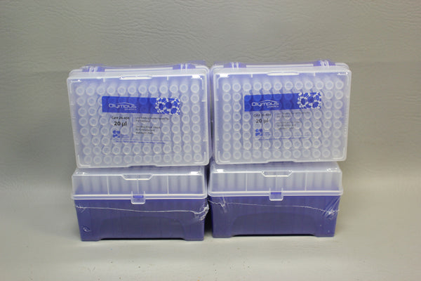 NEW 4 RACKS OLYMPUS 20 ul LOW BINDING BARRIER PIPETTE TIP 26-404