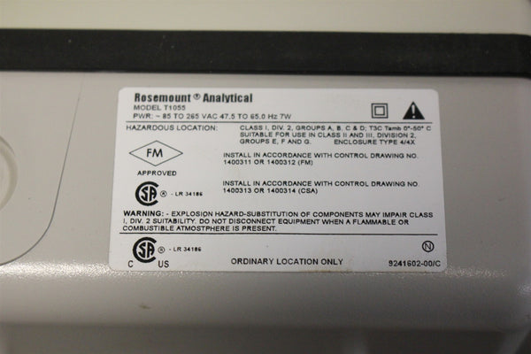 UNUSED ROSEMOUNT SOLU COMP II TURBIDIMETER T1055-11-21 #1