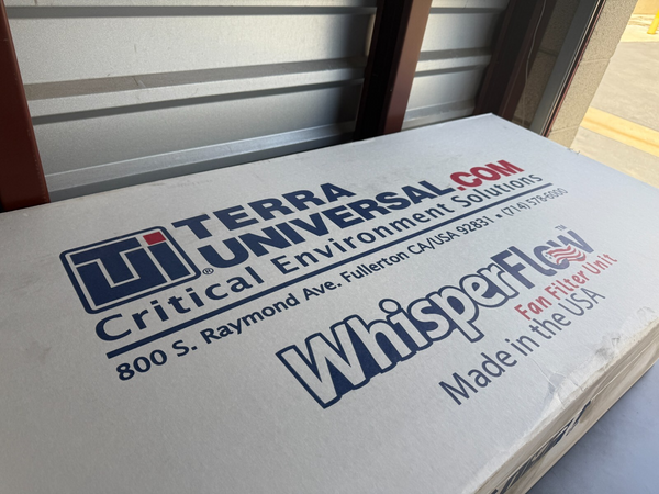New Terra Universal Fan Filter Unit WhisperFlow 2'x4' HEPA 120V 6601-24-H