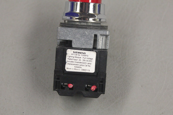 SIEMENS PILOT LIGHT MODULE 52AAFD 52PL4D2