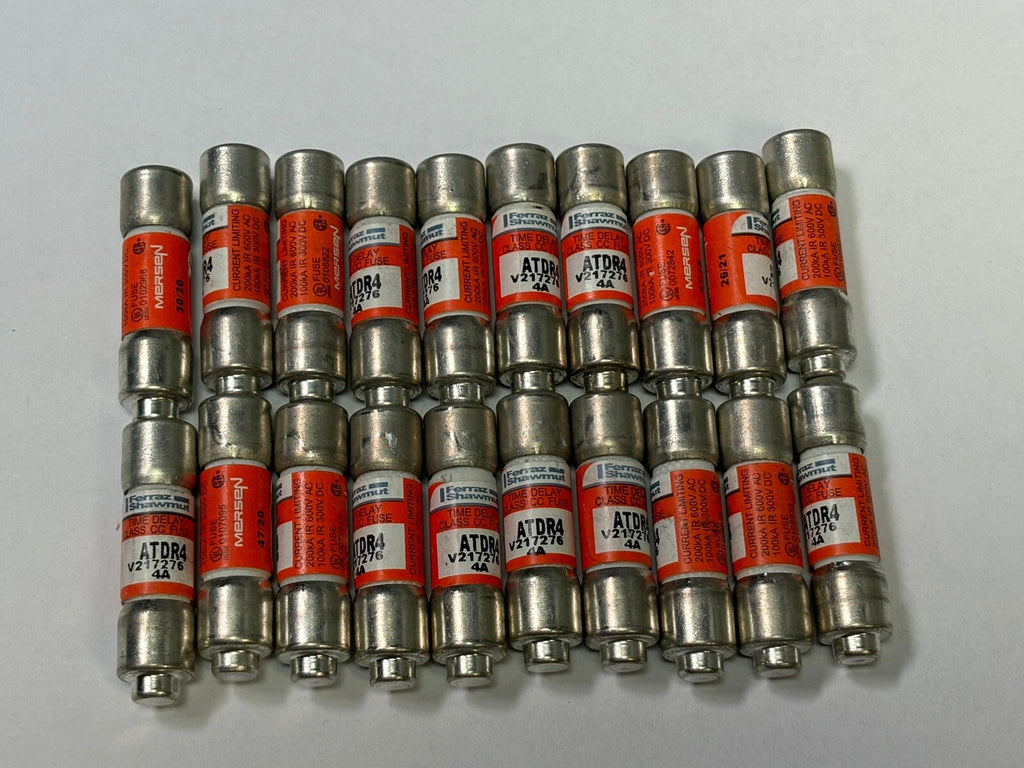 10- Mersen Ferraz Shawmut  ATDR4 4A 600V TIME DELAY Fuse Class CC NO BOX