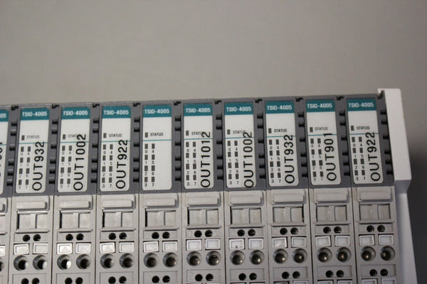 DANAHER SYQNET I/O RACK WITH 12 MODULES (1) TSIO-1001 (11) TSIO-4005