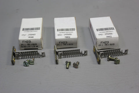 3 NEW CUTLER HAMMER THERMAL UNIT OVERLOAD HEATER HEAT COIL FH23