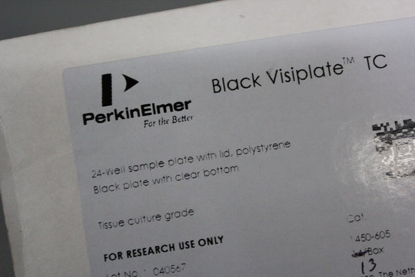 13 NEW BAGS OF 6 PERKIN ELMER 24 WELL SAMPLE MICROPLATE W/LID 1450-605