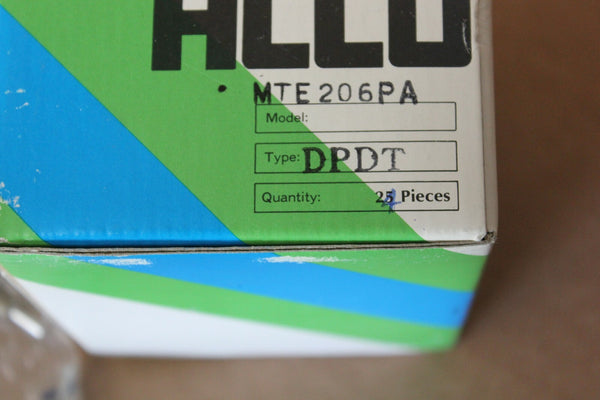 New Alco MTE206PA Toggle Switch With Hardware DPDT ON-ON-ON 6A~125V 3A~250V