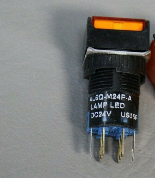 NEW IDEC AMBER OILTIGHT ILLUMINATED PUSHBUTTON  AL6-M AL6Q-M24P-A