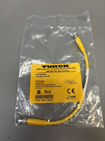 TURCK PKG 3M-0.2-PSG 3M U2517-76 Cordset Cable