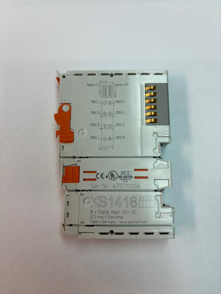 BECKHOFF KS1418 8x Digital Input Module 47070006