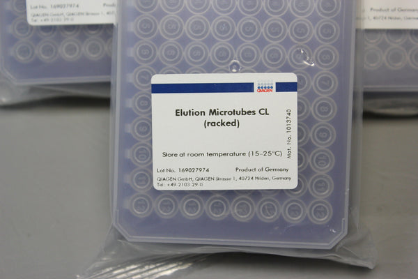 QIAGEN ELUTION MICROTUBES CL (RACKED) 1013740 96 TUBES PER/RACK QTY 5