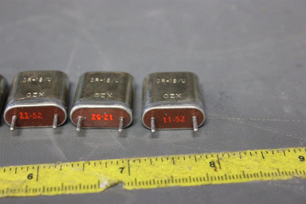 LOT OF 5 VINTAGE NOS CZX RADIO CRYSTAL CR-18/U 8275.000 KC HAM