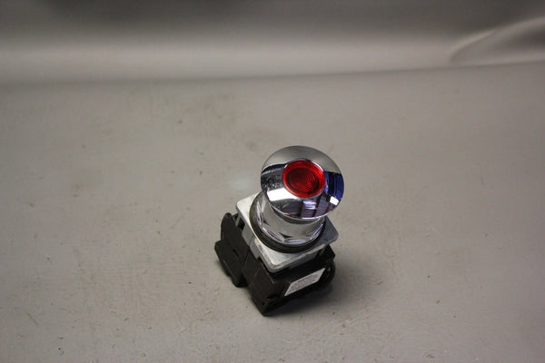 UNUSED SIEMENS ILLUMINATED CHROME PUSHBUTTON 52PP3G2U