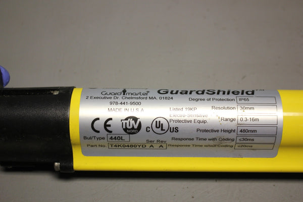 ALLEN-BRADLEY SAFETY LIGHT CURTAIN TRANSMITTER 440L-T4K0480YD