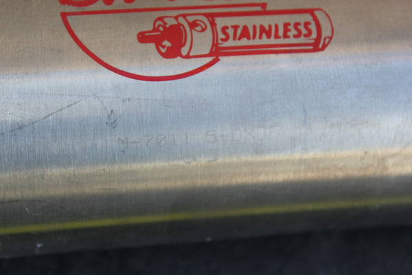 LARGE BIMBA STAINLESS STEEL PNEUMATIC CYLINDER  M-7011 5-DXDE